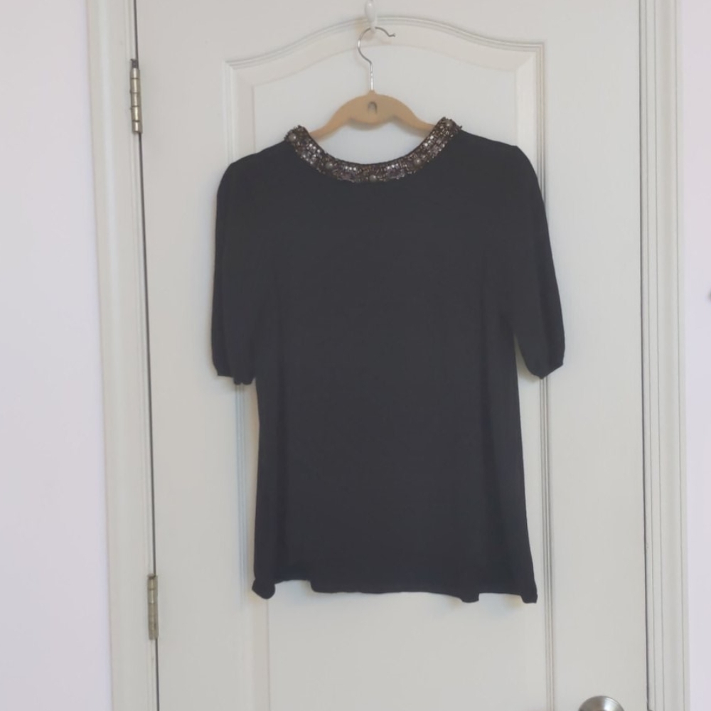 BELLDINI bling short sleeve sweater